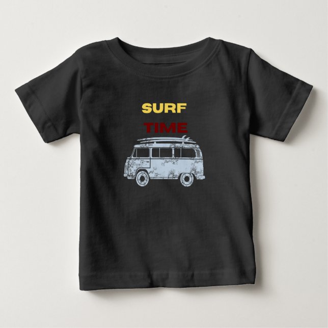Sommar Surfa Time Boy T Shirt (Framsida)