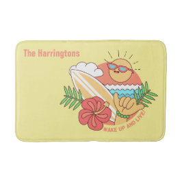 Sommar Surfer-badkar med eget namn Badrumsmatta