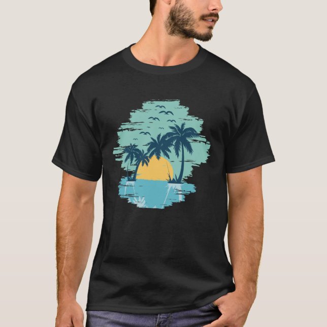 Sommar - Surfing Älskare T Shirt (Framsida)