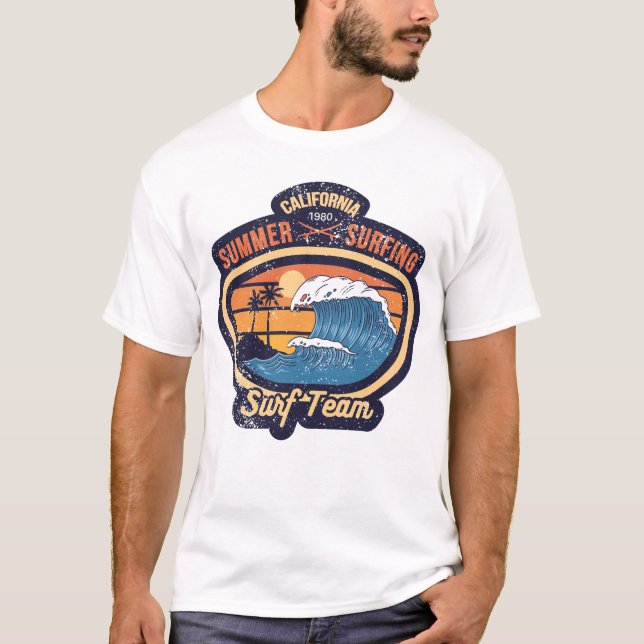 Sommar Surfing T Shirt (Framsida)