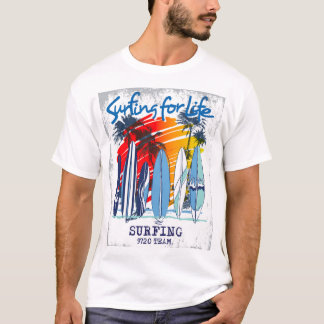 Sommar Surfning t-shirt grafisk design för män
