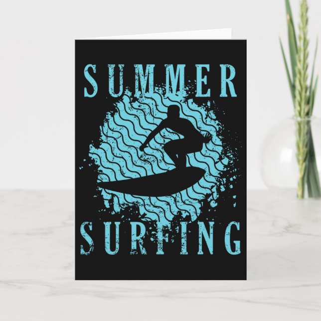 Sommar Surfning Vattensporter  Kort (Framsida)