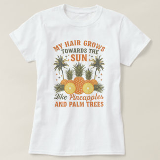 Sommar Svart Hår Appreciation Tropisk Anpassad T-S T Shirt