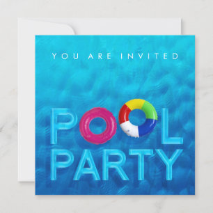 Sommar Swimming Bassäng-partiets inbjudan