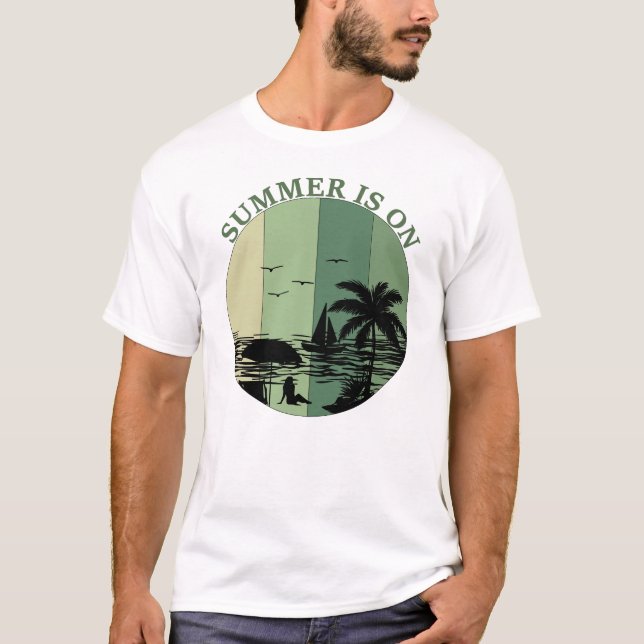 Sommar T-Shirt Design (Framsida)