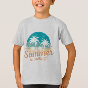 Sommar T-shirt för barn Lätt och sval klänning