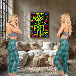 Sommar Teal Wave Mönster: Anpassningsbar Text och 