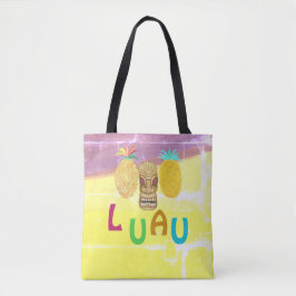 Sommar Tiki Pineapple Luau Tygkasse