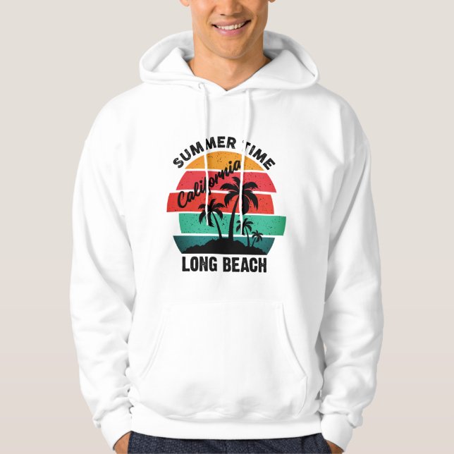 Sommar Time California Long Beach Hoodie (Framsida)