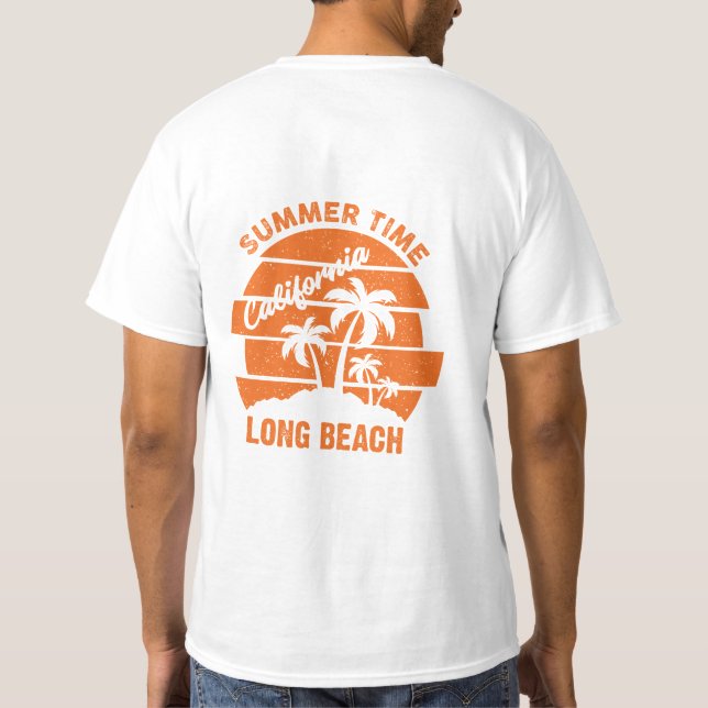 Sommar Time California Long Beach T-Shirt (Baksida)