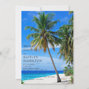 Sommar Tropical Beach Handflatan Möhippa Inbjudningar