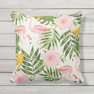 Sommar Tropical Flamingo Exdoor Pillow Utomhuskudde