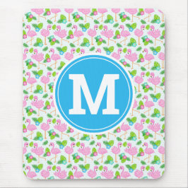 Sommar Tropical Flamingo och Blommönster Musmatta