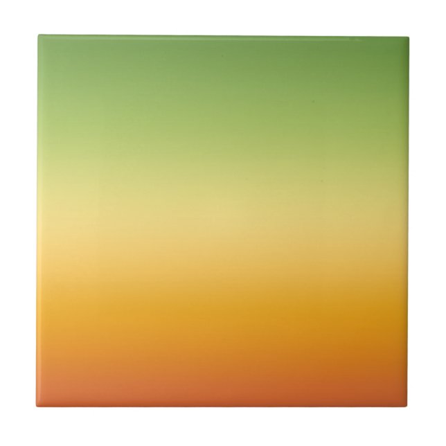 Sommar Tropical Gradient Orange Lemon Lime Ombre Kakelplatta (Framsidan)