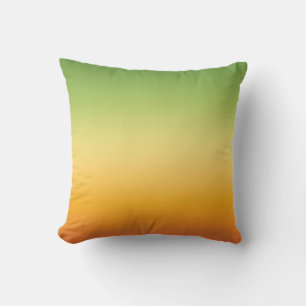 Sommar Tropical Gradient Orange Lemon Lime Ombre Kudde