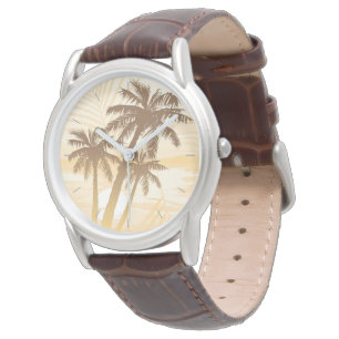 Sommar Tropical Handflatan Armbandsur