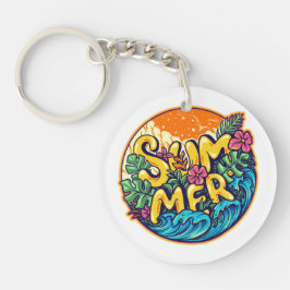 Sommar Typografiskt Tropical Vågar