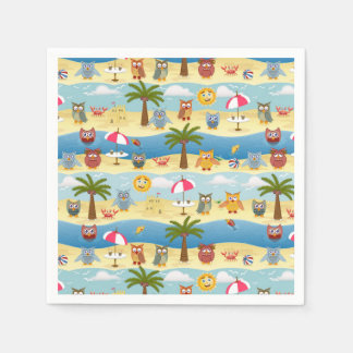 sommar uggla pappersservett