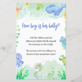 Sommar under Sea Baby Shower Game
