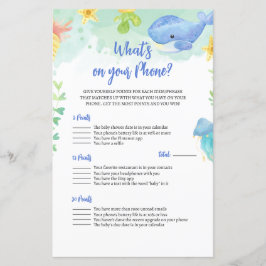Sommar under Sea Baby Shower Game