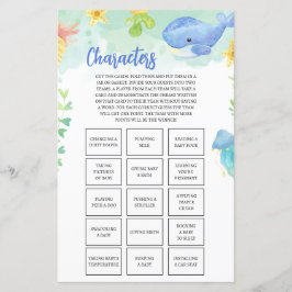 Sommar under Sea Baby Shower Game Characters
