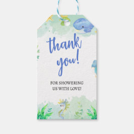 Sommar under Sea Baby Shower Presentetikett
