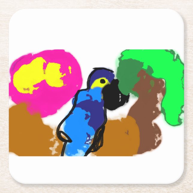 Sommar Underlägg Papper Kvadrat (Framsidan)