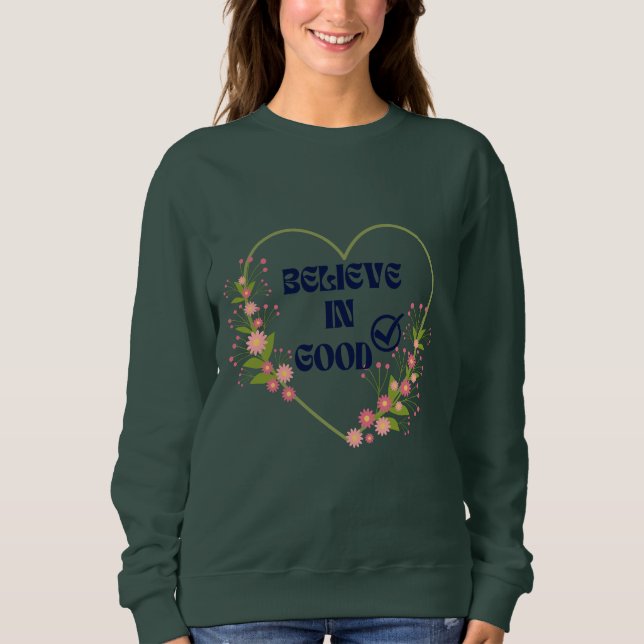 Sommar Unisex Blommigt Heart Quote B I G Clothing T Shirt (Framsida)