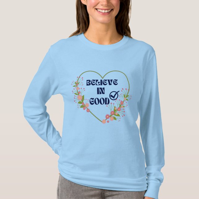 Sommar Unisex Blommigt Heart Quote B I G T Shirt (Framsida)