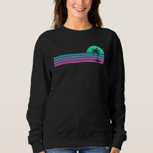 Sommar-Vacation Beach med Handflatan Träd T Shirt