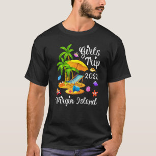 Sommar-Vacation Girls Resa 2022 Virgin Island Beac T Shirt
