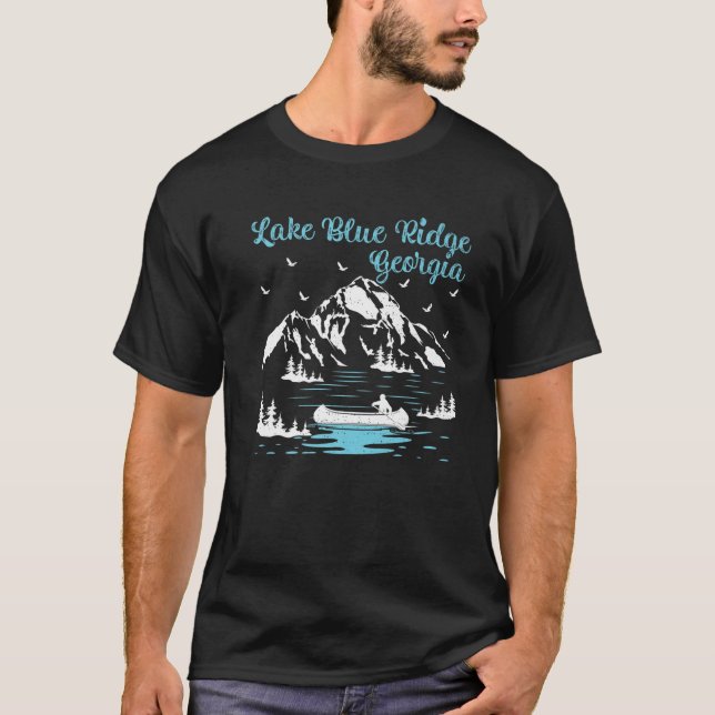 Sommar Vacation Retro Georgia Sjö Blue Ridge T Shirt (Framsida)