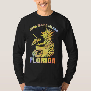 Sommar Vacation Retro Sunset Florida Anna Maria is T Shirt