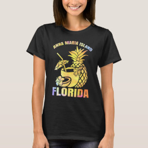 Sommar Vacation Retro Sunset Florida Anna Maria is T Shirt