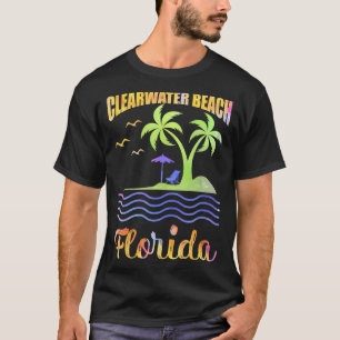 Sommar Vacation Retro Sunset Florida Clearwater be T Shirt
