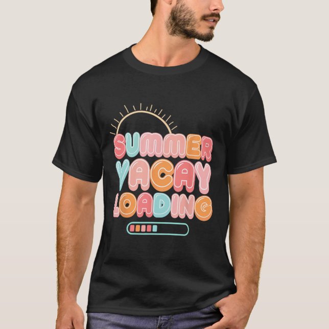 Sommar Vacay Loading Vacation Hawaii Beach-familje T Shirt (Framsida)