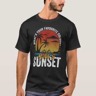 Sommar, vad är din favorit Färg-minnen Sunset Su? T Shirt