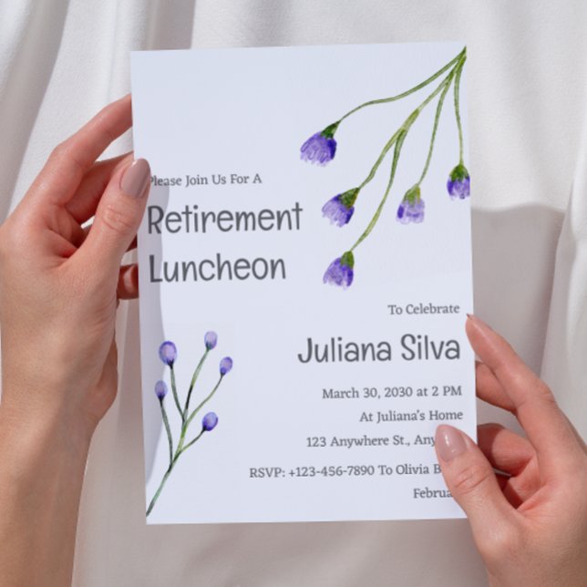 Sommar Vår Garden Pension Luncheon Inbjudningar (Skapare uppladdad)