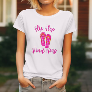 Sommar Vibbar Flip Flop Typ Av Dag 🩴 T Shirt