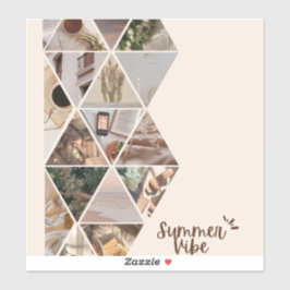 Sommar Vibe, jag vill vara med dig, Beige Färg Klistermärken