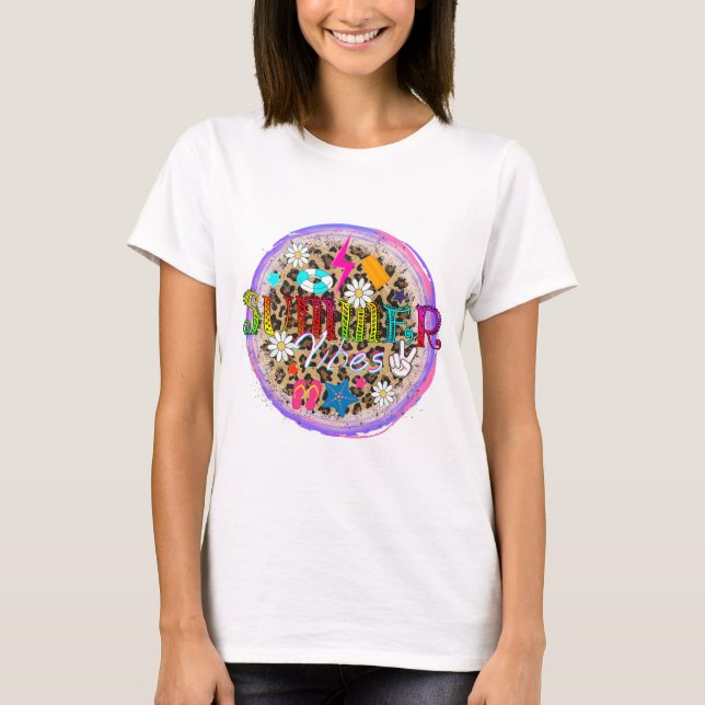 Sommar Vibes_2 T Shirt (Framsida)