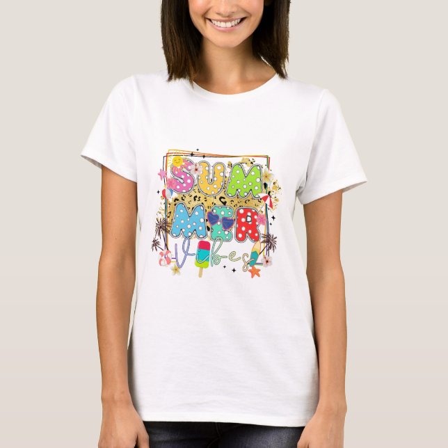Sommar Vibes_5 T Shirt (Framsida)