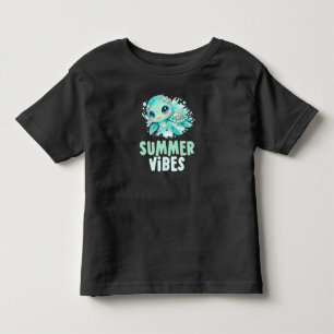 Sommar Vibes Barn Sköldpadda T Shirt