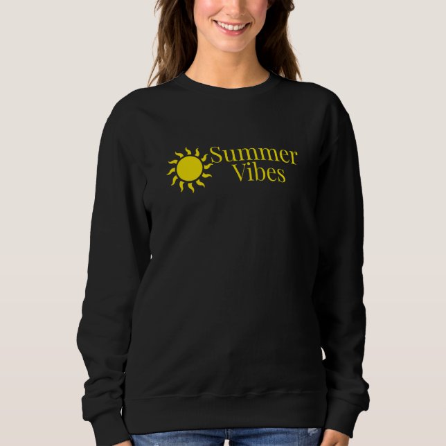 Sommar Vibes Beach Summertime Vacation T Shirt (Framsida)