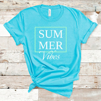 Sommar Vibes Coola med vit text T Shirt