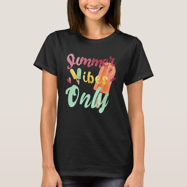 Sommar Vibes Endast sommarfrukt Ice Cream Melon Le T Shirt (Framsida)