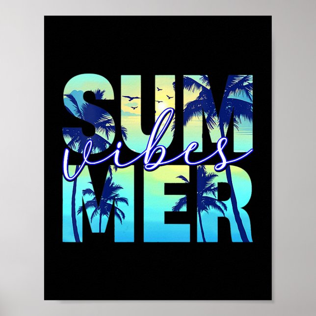 Sommar Vibes-familjens jacation GirlsTrip Matching Poster (Framsidan)