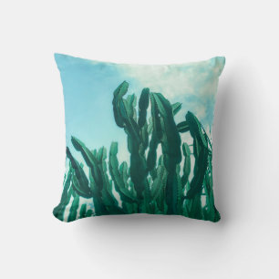 Sommar Vibes Handflatan Träd Cactus Blek Grönt Kudde