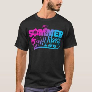 Sommar Vibes Hej Sommar Sunset Beach Summer Vaca T Shirt