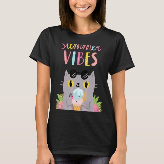 Sommar Vibes Hej Sommar Vibes Beach Time T Shirt (Framsida)